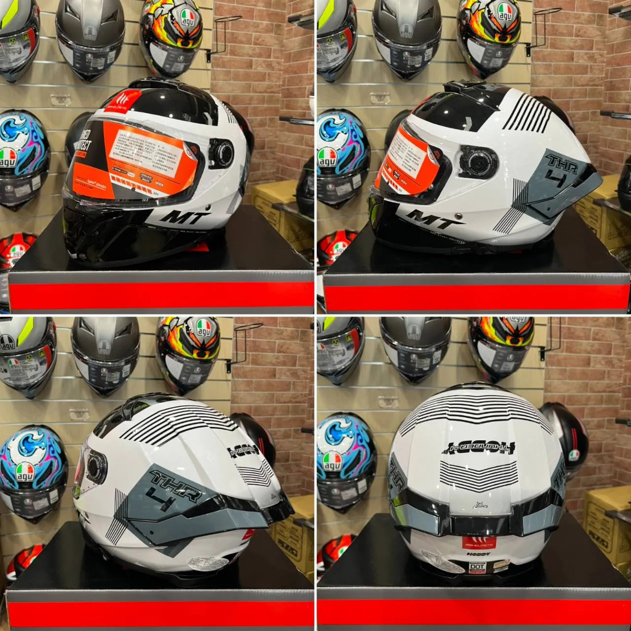 西班牙 MT THUNDER 4 SV 雷神4 白黑藍熱愛 全罩 安全帽 進口帽 亞版 公司貨