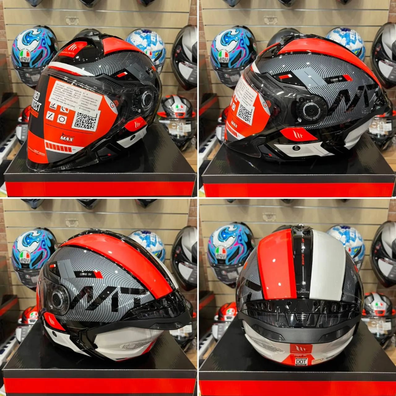 西班牙 MT COSMO SV 星際 白橘分明 3/4半罩 安全帽 快拆式鏡片 內墨鏡 鴨尾 亞版公司貨