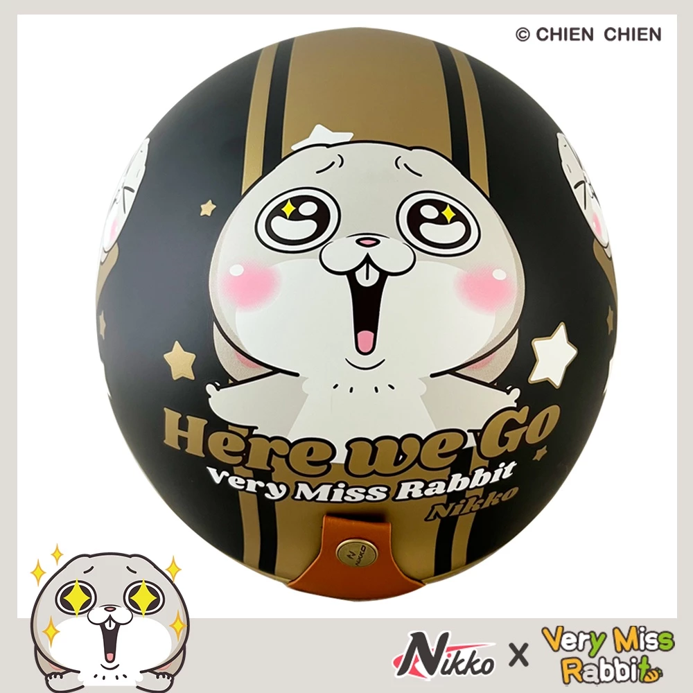   NIKKO N-401/N401 好想兔 Very Miss Rabbit聯名款 復古安全帽 騎士帽 送帽簷