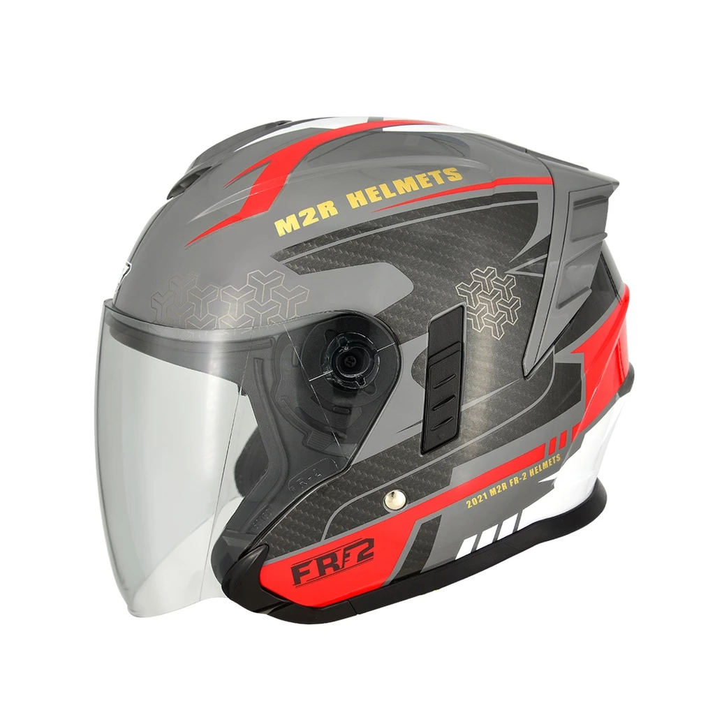   M2R FR2/FR-2 #13 極馳 紀念版 水泥灰 消光黑 3/4安全帽