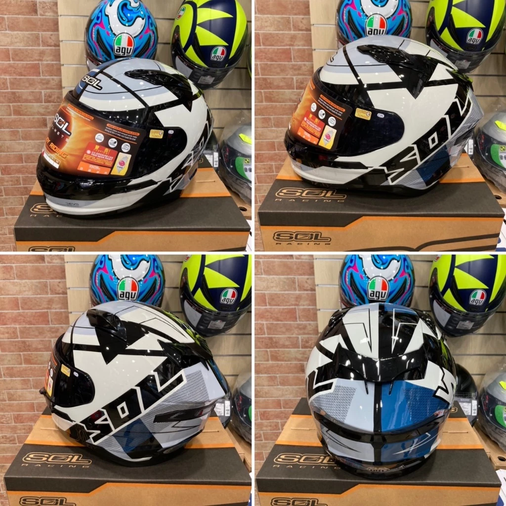 SOL SF-6 / SF6 超視界 內藏式墨鏡 EPS完全防護 全可拆洗 全罩 安全帽