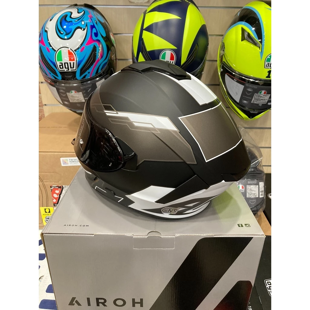 Airoh SPARK #10 消黑灰 透氣 輕量化 內墨鏡 全罩 (公司貨)