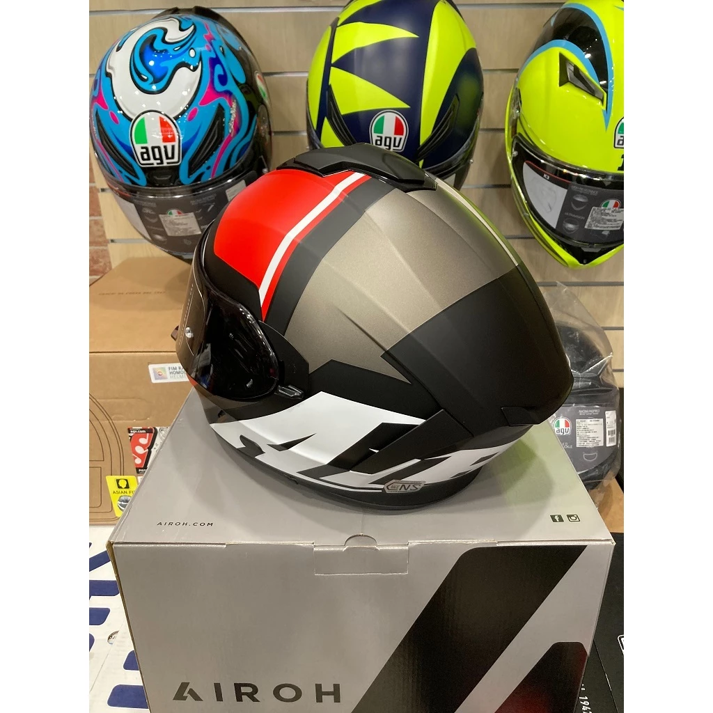 Airoh SPARK #11 消黑紅 透氣 輕量化 內墨鏡 全罩 (公司貨)