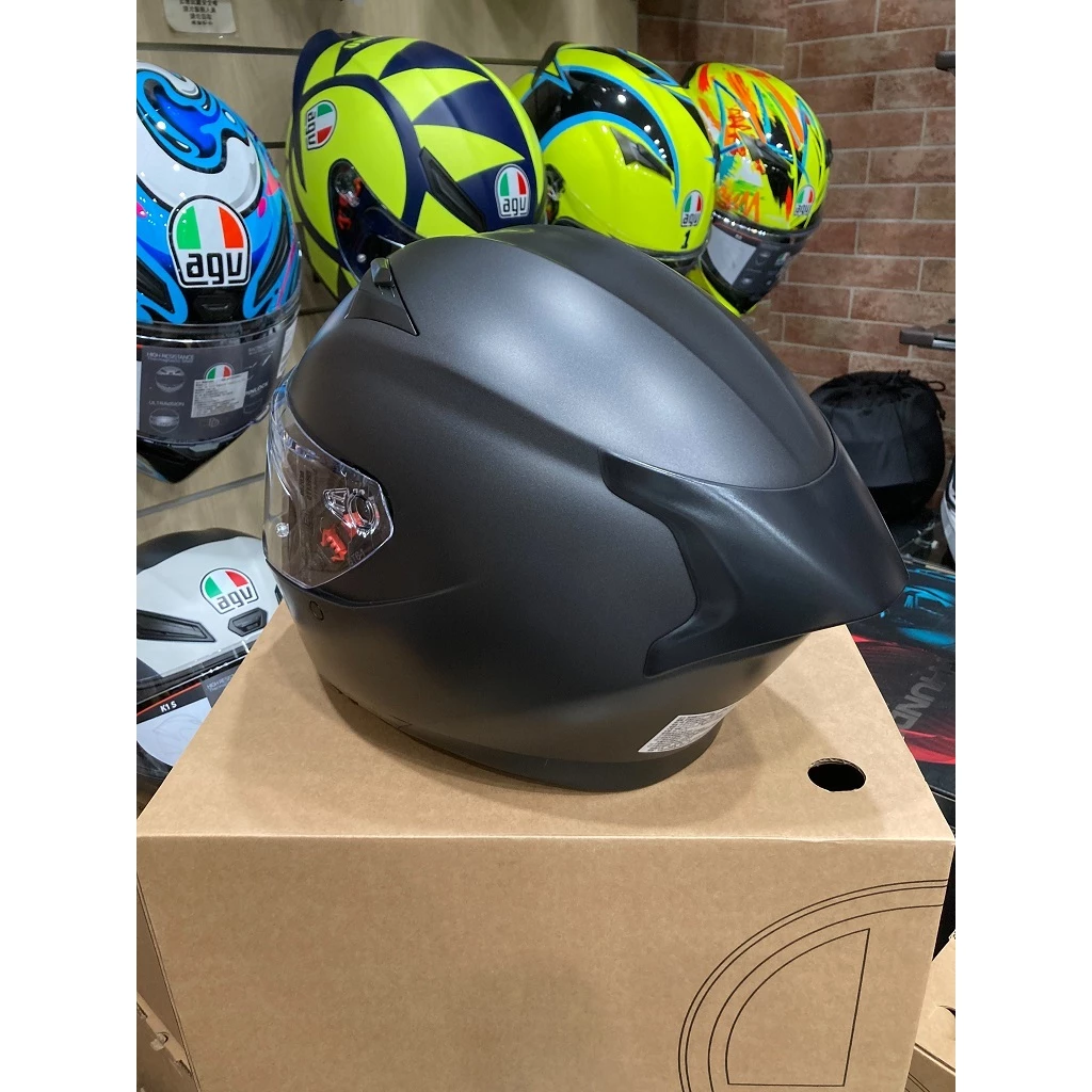 AGV K3 MATT BLACK 消光黑 素色 內墨片 全罩安全帽 亞洲版 公司貨 附鴨尾