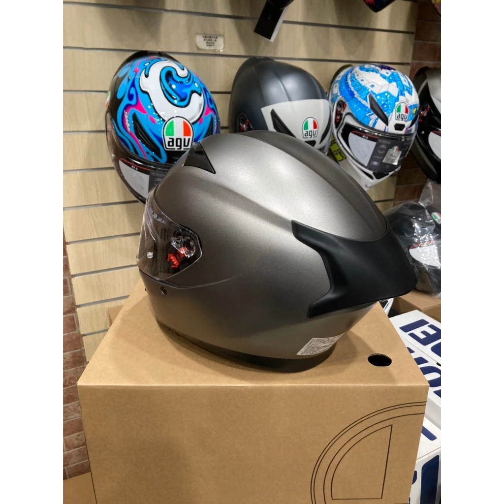 AGV K3 MONO MATT LUNA GREY 消灰 素色 內墨片 全罩安全帽 亞洲版 公司貨 附鴨尾