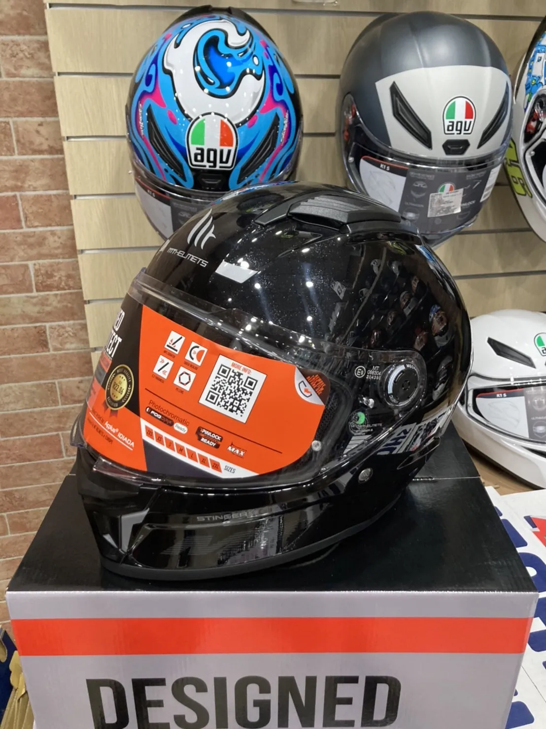 西班牙 MT STINGER-2 ST2 毒刺2 素色 閃光黑 亮黑 全罩 安全帽 進口帽 亞版 公司貨