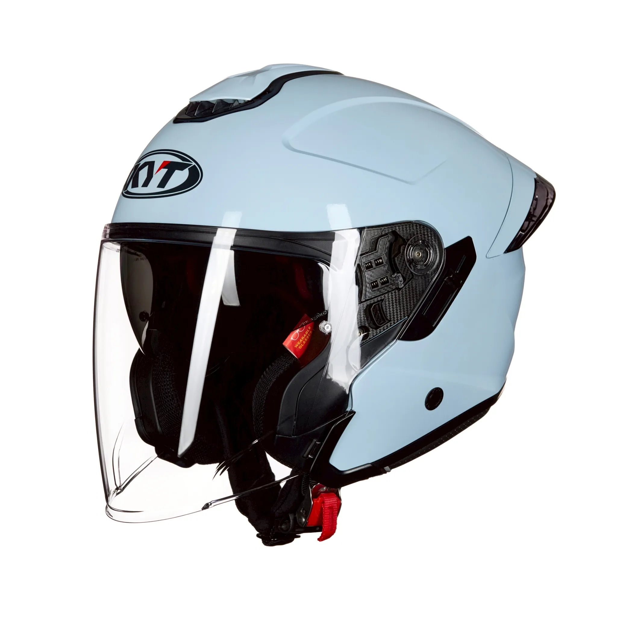 【預購】KYT TR-A 素色 RA-04 煙波藍 3/4罩安全帽