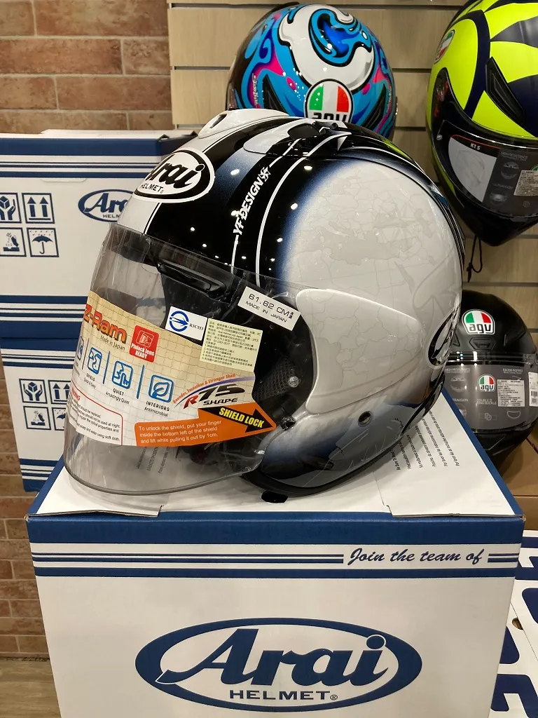 ARAI VZ-RAM HARADA TOUR WHITE 白地圖 3/4 半罩 安全帽 VZ RAM