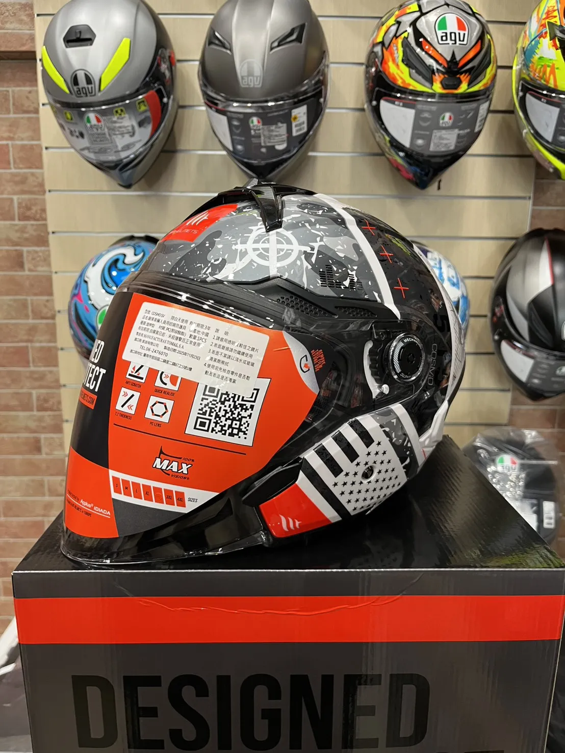 西班牙 MT COSMO SV 星際 灰黑白迷戀 3/4半罩 安全帽 快拆式鏡片 內墨鏡 鴨尾 亞版公司貨