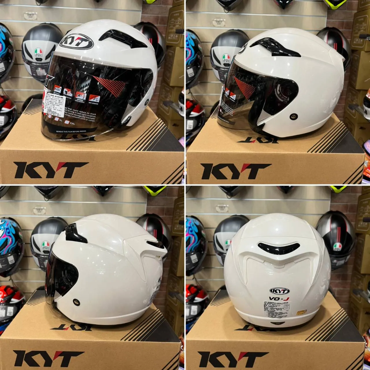 KYT VO-J 素色 珍珠白 消光黑 小帽體 輕量化 安全帽 排齒插扣 公司貨 VOJ