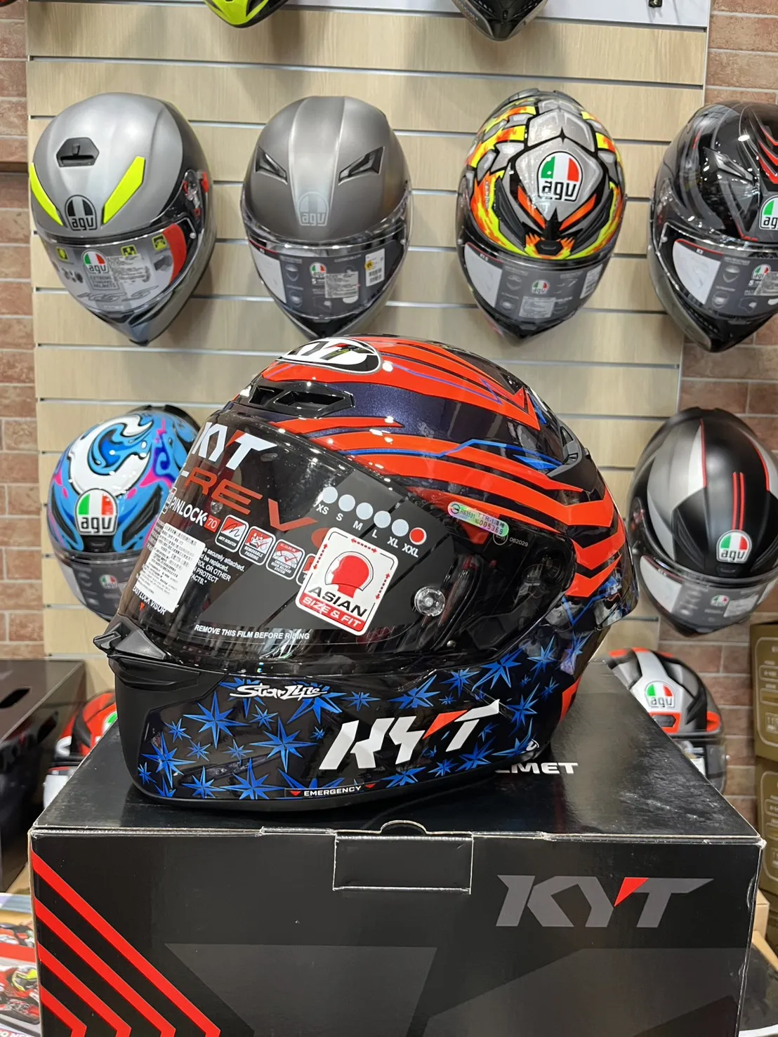 KYT TT-REVO TT-R #37藍 選手彩繪 全罩式 安全帽 送燻黑押尾 公司貨 TTR