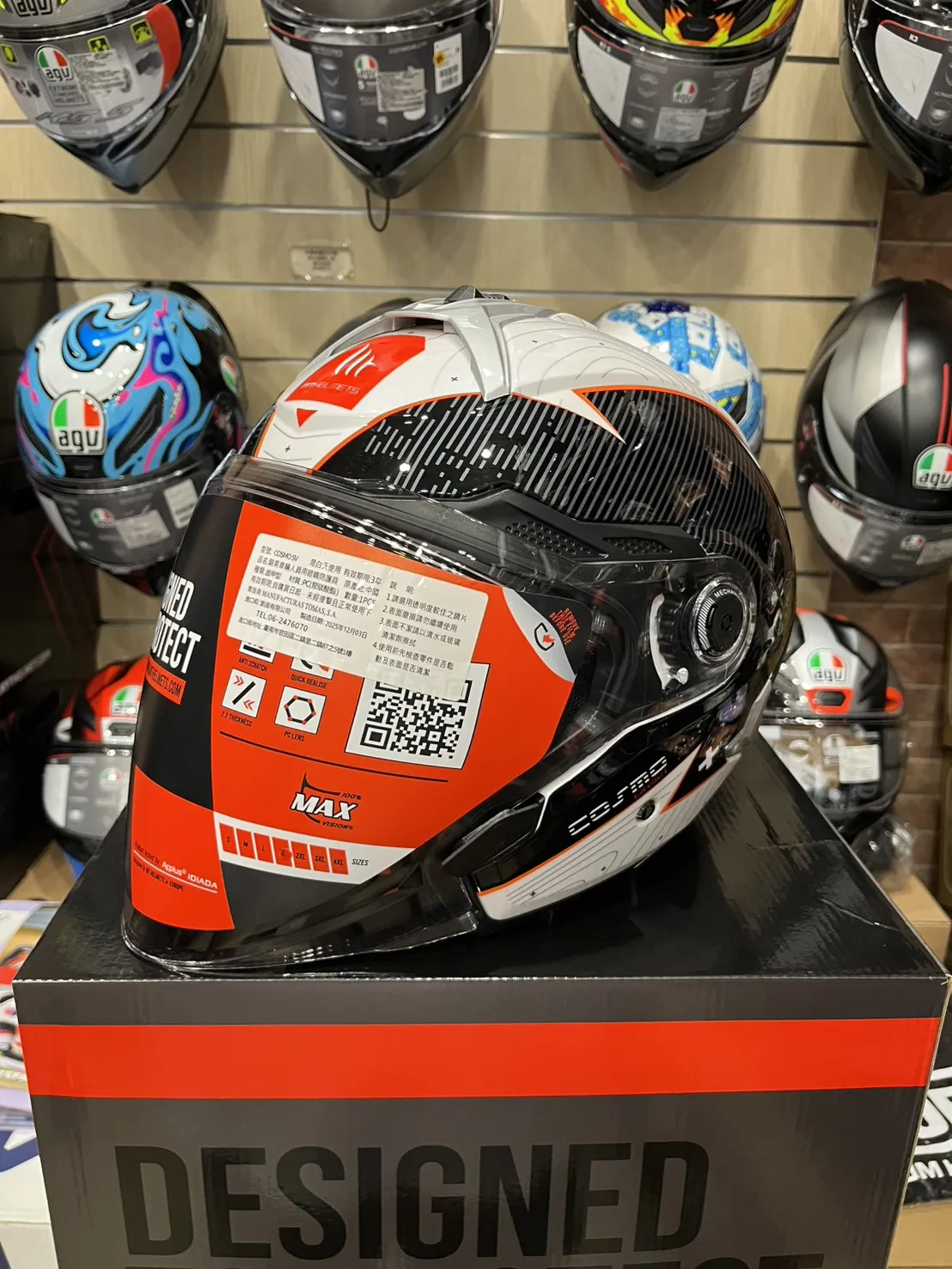 西班牙 MT COSMO SV 星際 黑白箭頭 3/4半罩 安全帽 快拆式鏡片 內墨鏡 鴨尾 亞版公司貨