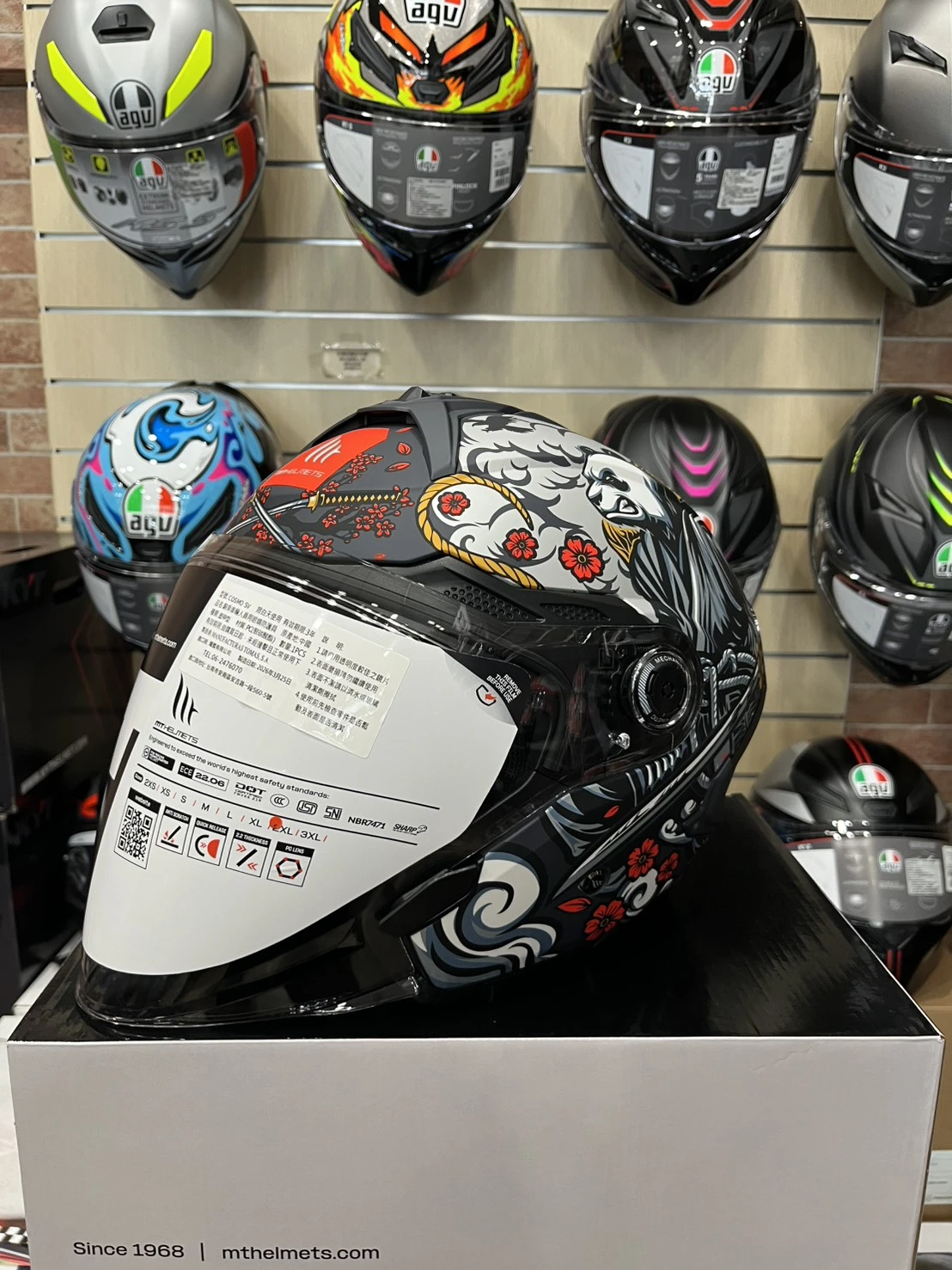 西班牙 MT COSMO SV 星際 熊貓 灰 3/4半罩 安全帽 快拆式鏡片 內墨鏡 鴨尾 亞版公司貨