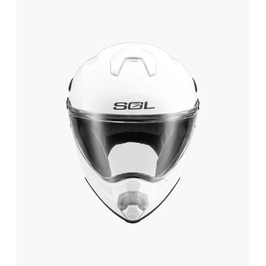 SOL SS-2P/SS2P 素色 白 越野帽 全罩 安全帽(可加購帽舌)