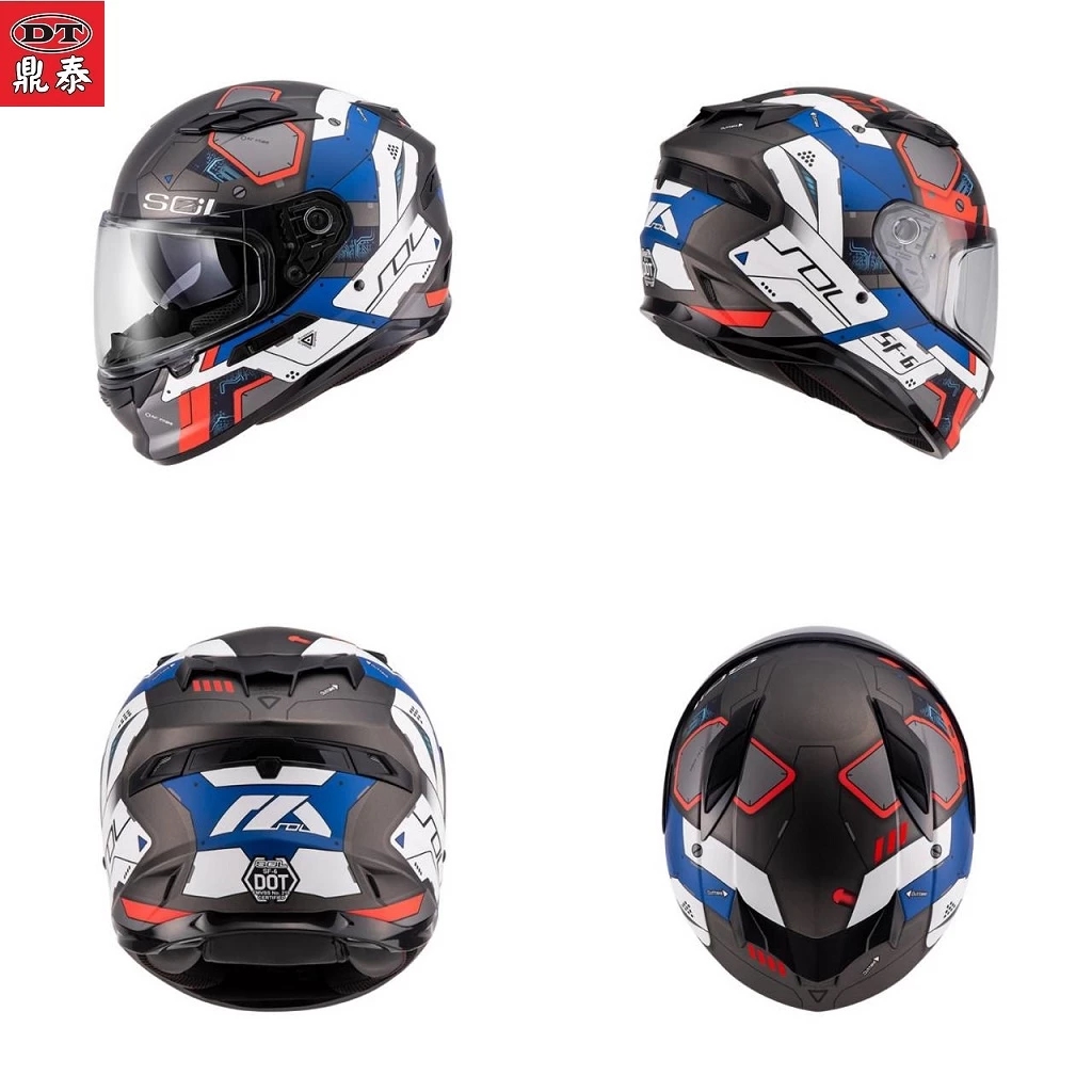 SOL SF-6 / SF6 機動戰甲 內藏式墨鏡 EPS完全防護 全可拆洗 全罩 安全帽