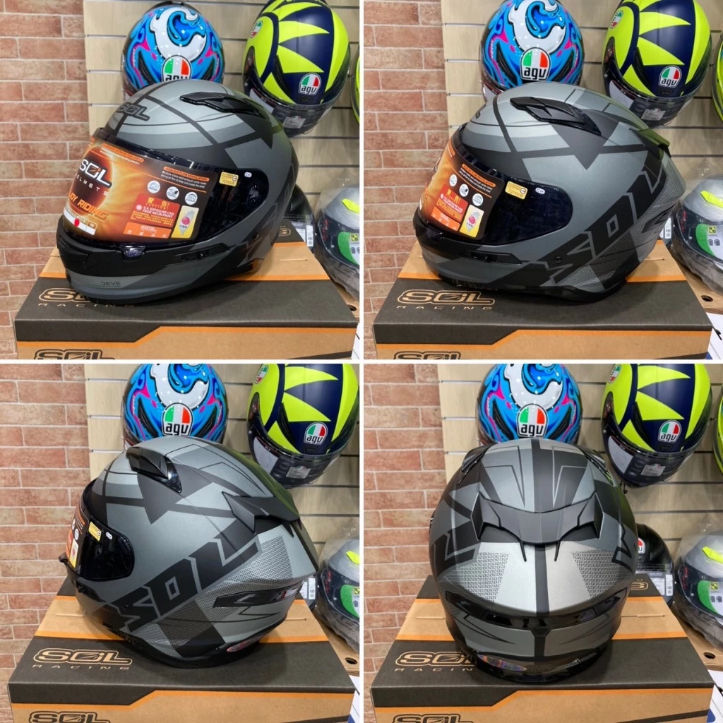 SOL SF-6 / SF6 超視界 內藏式墨鏡 EPS完全防護 全可拆洗 全罩 安全帽
