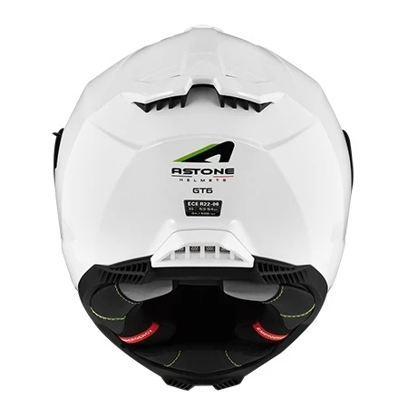 ASTONE GT6 亮白 素色 全罩式安全帽 內墨鏡 眼鏡溝 藍芽耳機孔 金屬排扣