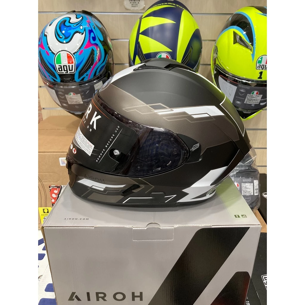 Airoh SPARK #10 消黑灰 透氣 輕量化 內墨鏡 全罩 (公司貨)