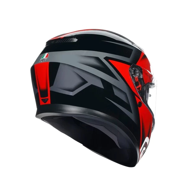 AGV K3 COMPOUND BLACK RED 亮黑紅 內墨片 全罩安全帽 亞洲版 公司貨 附鴨尾