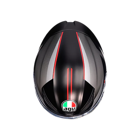 AGV K1-S LAP 消光黑/灰/紅 彩繪 全罩安全帽 K1S 亞洲版 公司貨