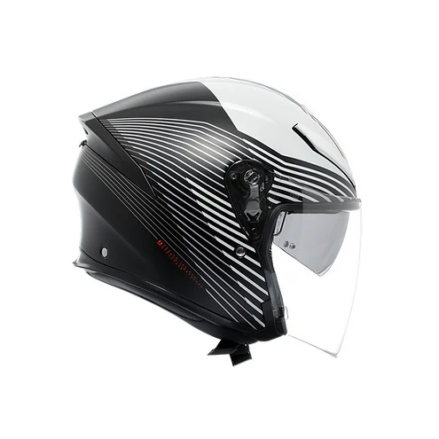 AGV K5 JET EVO CONTROL 消光黑白 3/4半罩 內墨片 金屬排扣 亞版 公司貨 現貨