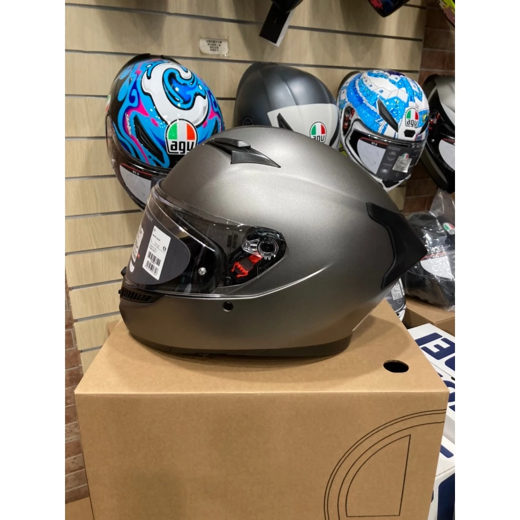 AGV K3 MONO MATT LUNA GREY 消灰 素色 內墨片 全罩安全帽 亞洲版 公司貨 附鴨尾