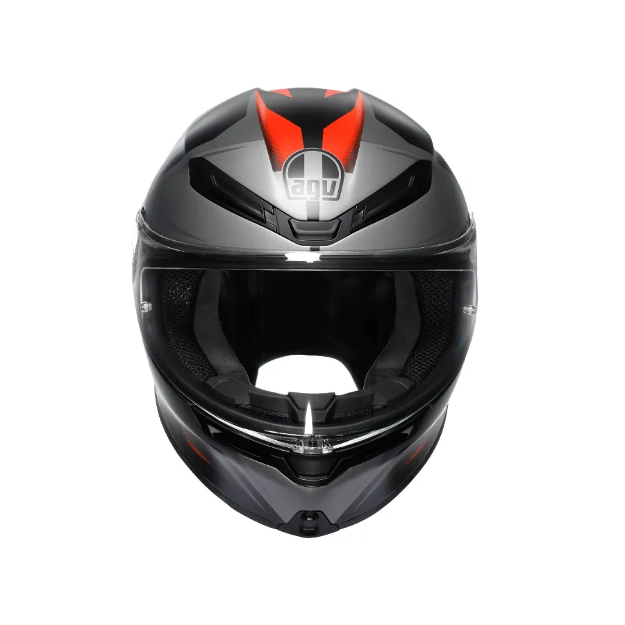 AGV K6 S KARVE 消光黑灰紅 公司貨 亞洲版 碳纖維 全罩安全帽 新款 K6S 輕量 大鴨尾