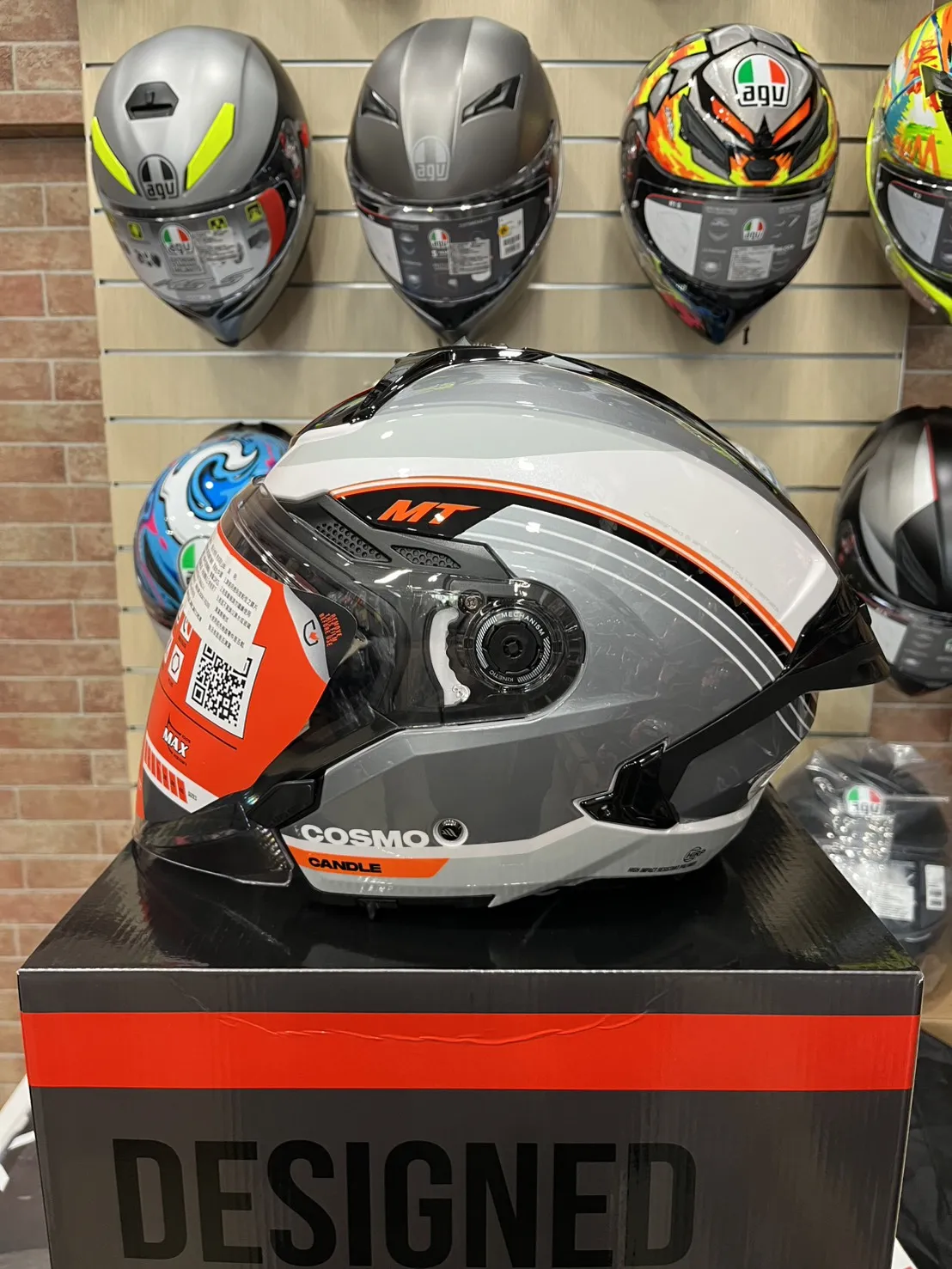 西班牙 MT COSMO SV 星際 黑灰白線條 3/4半罩 安全帽 快拆式鏡片 內墨鏡 鴨尾 亞版公司貨