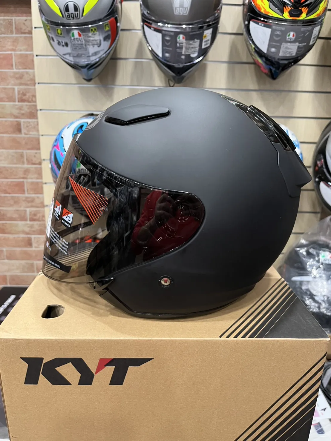 KYT DJ MARU DJM 素色 霧面黑 消光黑 半罩安全帽 透氣通風 3/4罩 通勤帽 公司貨