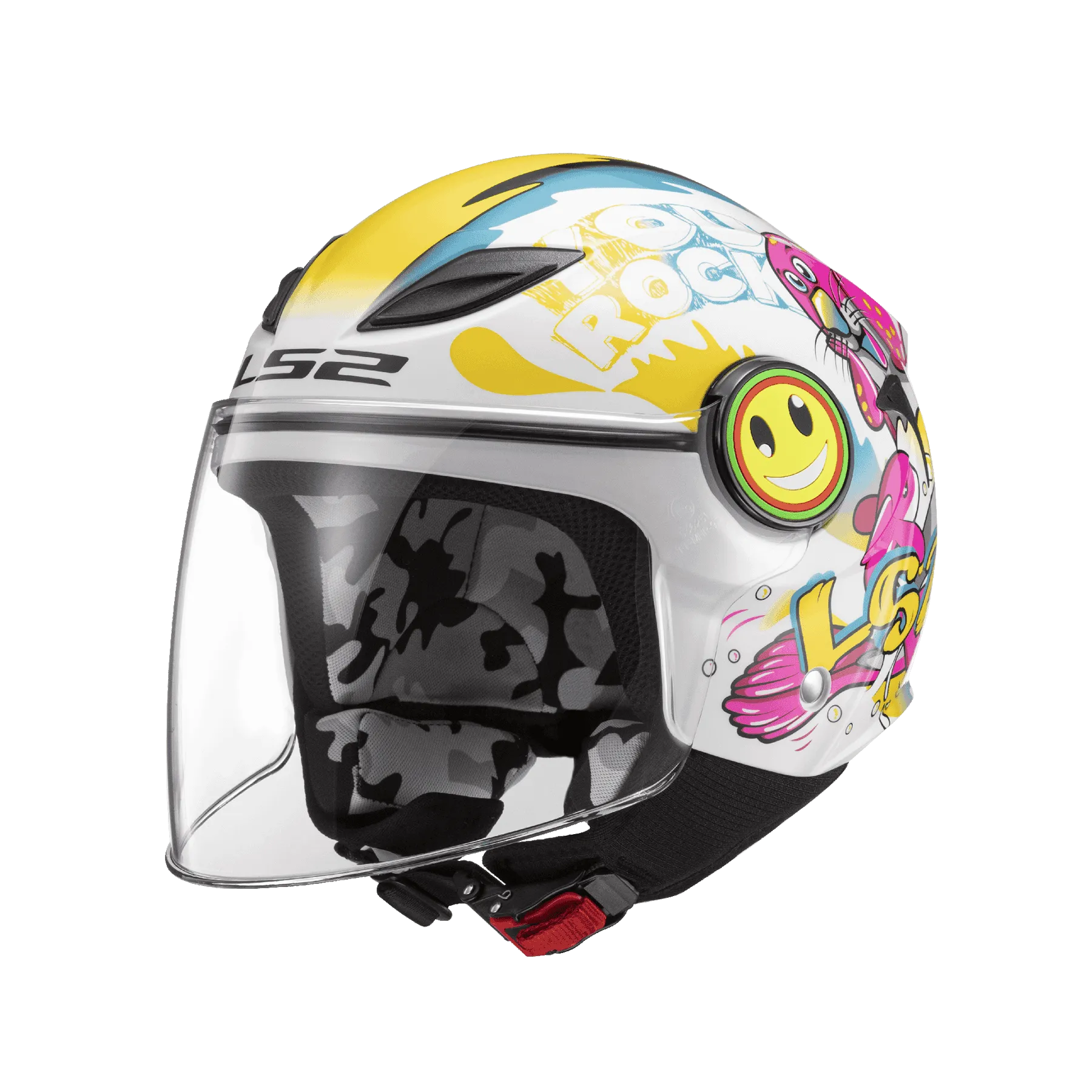 西班牙LS2 OF602 FUNNY 進口 輕量透氣 兒童安全帽 齒排扣 抗UV 童帽