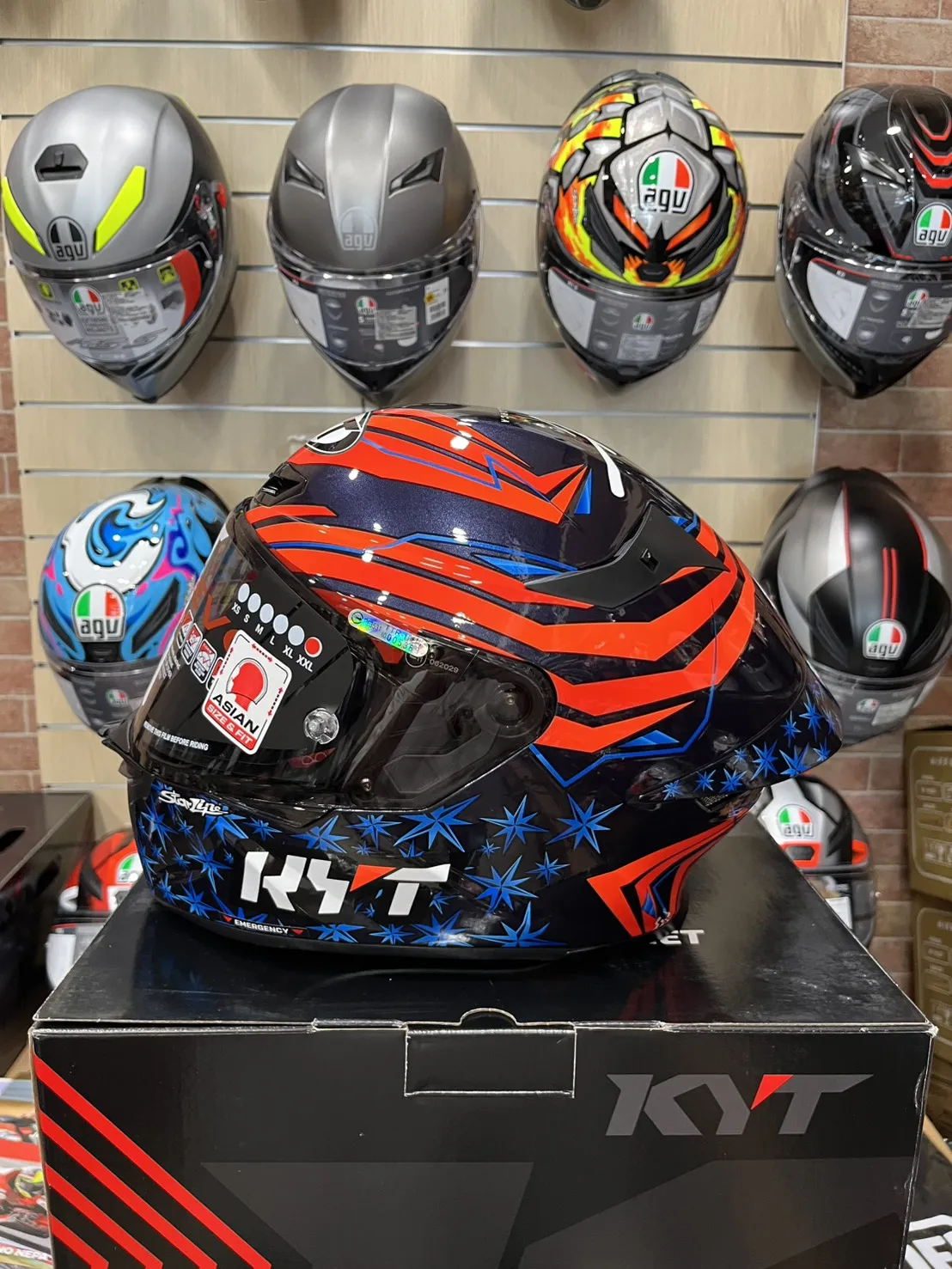 KYT TT-REVO TT-R #37藍 選手彩繪 全罩式 安全帽 送燻黑押尾 公司貨 TTR