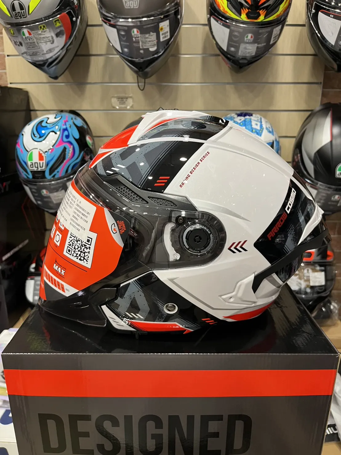 西班牙 MT COSMO SV 星際 黑白橘方向 3/4半罩 安全帽 快拆式鏡片 內墨鏡 鴨尾 亞版公司貨