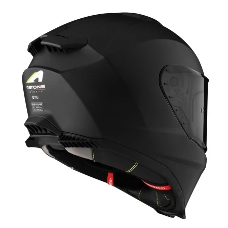 ASTONE GT6 平黑 素色 全罩式安全帽 內墨鏡 眼鏡溝 藍芽耳機孔 金屬排扣