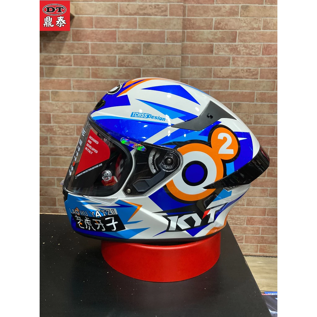 優惠促銷 KYT TT-COURSE TTC 老虎牙子 藍白 聯名款 限量 全罩 安全帽