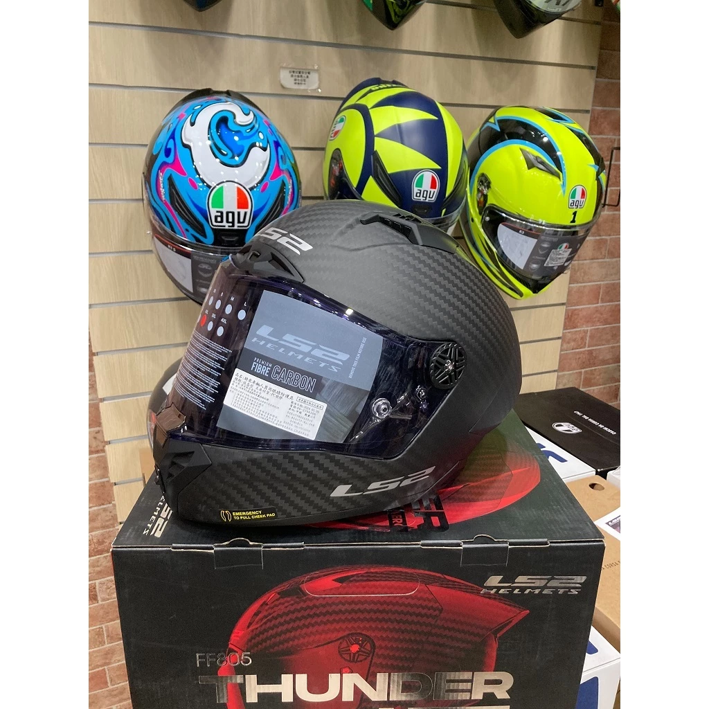西班牙LS2 FF805 THUNDER CARBON GP AERO 頂級進口碳纖維安全帽 亞洲版公司貨