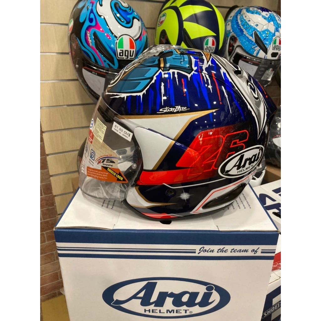  ARAI VZ-RAM Pedrosa Shogun 3/4 半罩 安全帽 VZ RAM