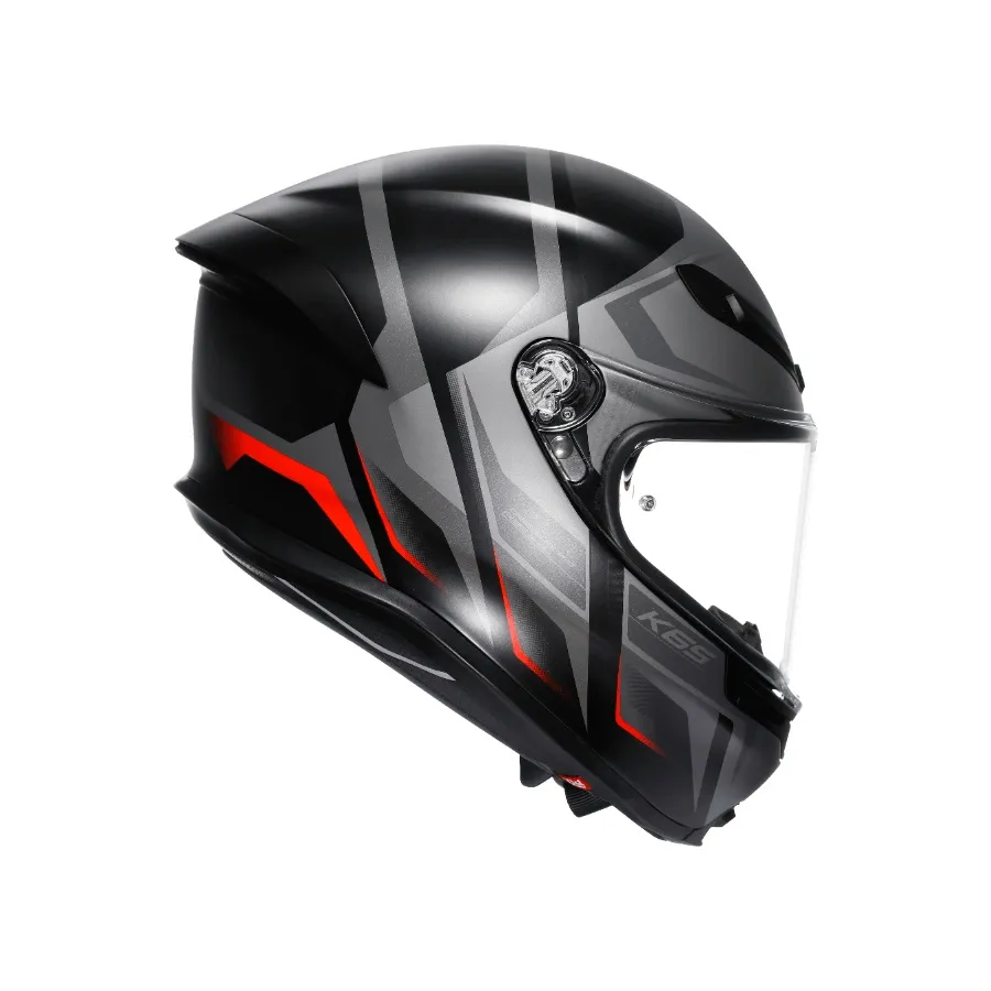 AGV K6 S KARVE 消光黑灰紅 公司貨 亞洲版 碳纖維 全罩安全帽 新款 K6S 輕量 大鴨尾