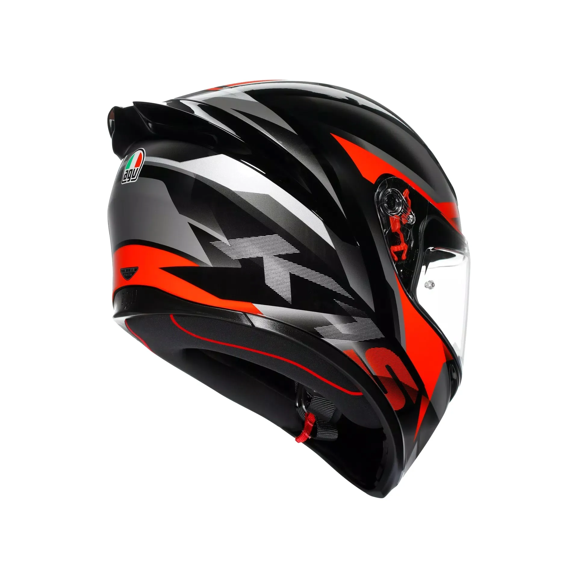 AGV K1-S FASTLAP 黑灰紅 彩繪 全罩安全帽 K1S 亞洲版 公司貨
