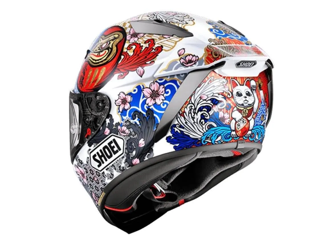 【預購】SHOEI X-15 MARQUEZ MOTEGI5 TC-6 白招財貓 大橋公司貨 茂木站 祭典帽 