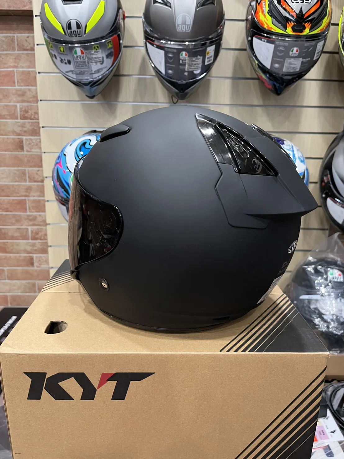 KYT DJ MARU DJM 素色 霧面黑 消光黑 半罩安全帽 透氣通風 3/4罩 通勤帽 公司貨