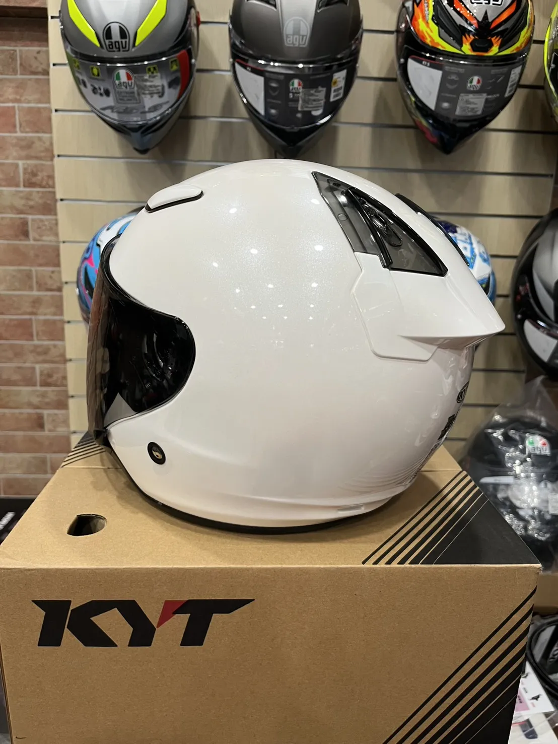 KYT DJ MARU DJM 素色 珍珠白 素白 半罩安全帽 透氣通風 3/4罩 通勤帽 公司貨