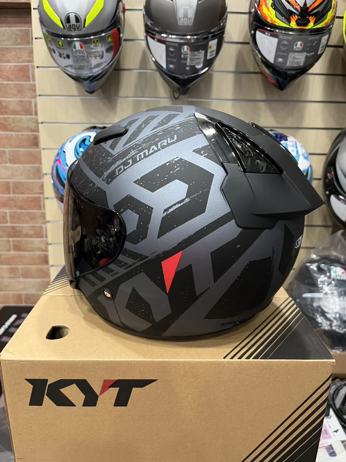 KYT DJ MARU DJM #16灰 霧面 半罩安全帽 透氣通風 3/4罩 通勤帽 公司貨