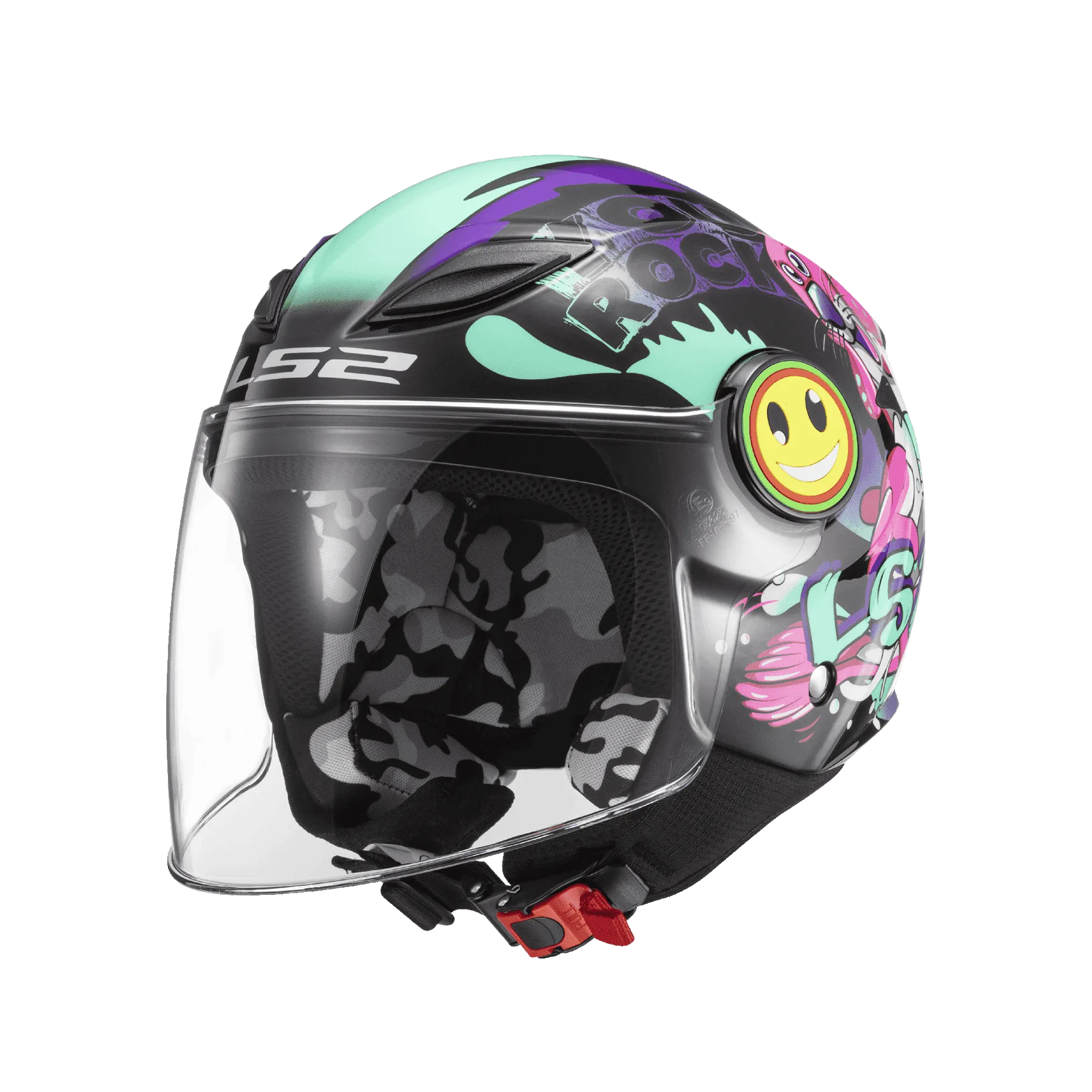 西班牙LS2 OF602 FUNNY 進口 輕量透氣 兒童安全帽 齒排扣 抗UV 童帽