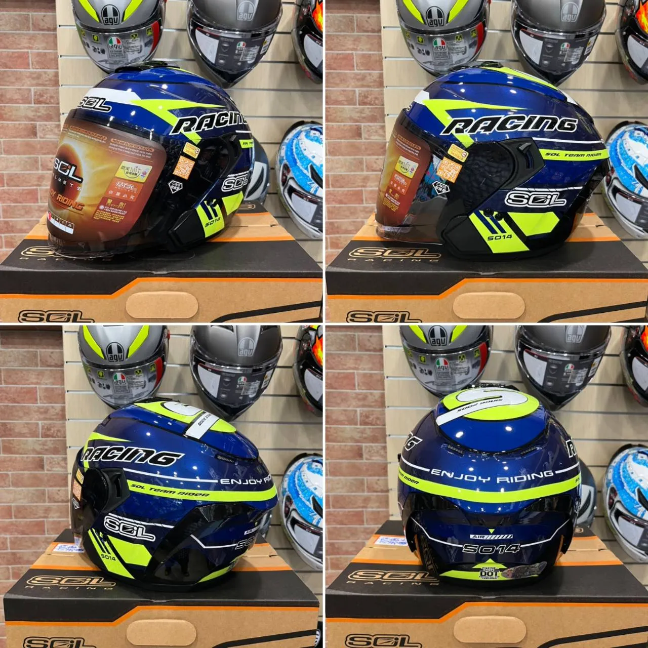 SOL SO-14 急速先鋒 半罩式安全帽 SO14 齒排釦 內墨鏡 通勤帽 快拆式鏡片