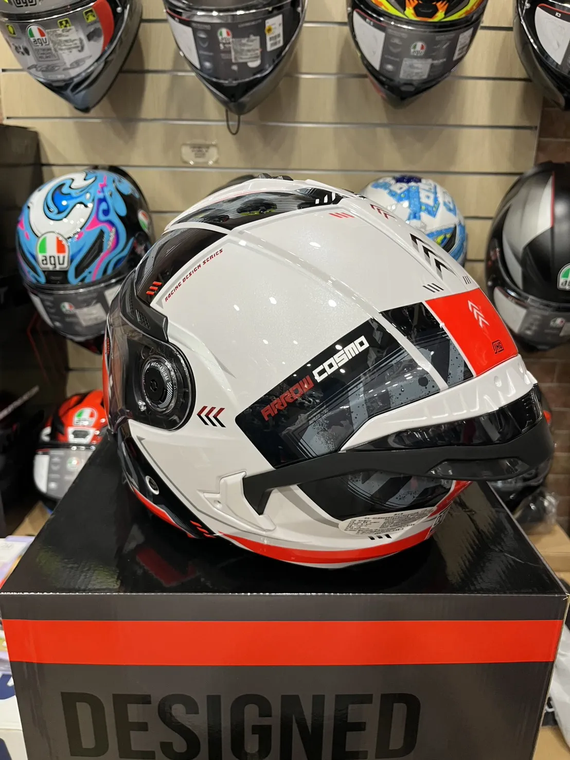 西班牙 MT COSMO SV 星際 黑白橘方向 3/4半罩 安全帽 快拆式鏡片 內墨鏡 鴨尾 亞版公司貨