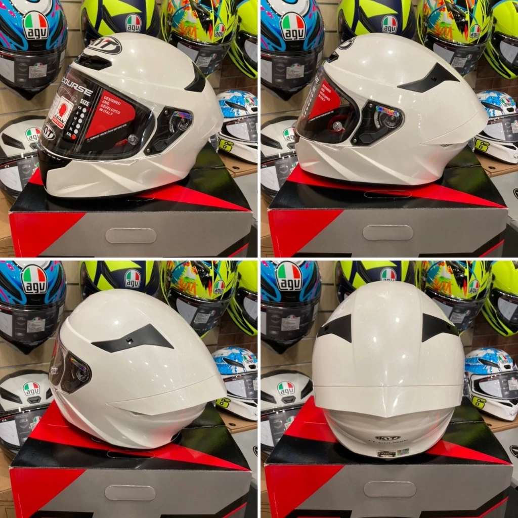 KYT TT-Course TTC #亮面白 亮白 素白 素色 全罩 安全帽 插扣
