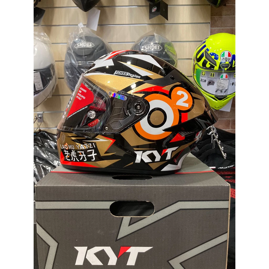 優惠促銷 KYT TT-COURSE TTC 老虎牙子 黑金 聯名款 限量 全罩 安全帽