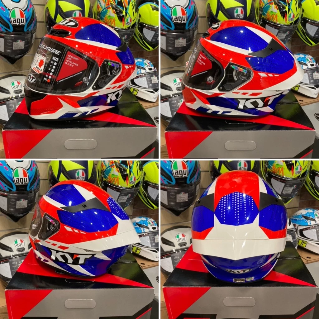 優惠促銷 KYT TT-Course TTC #G藍紅 全罩 安全帽 插扣
