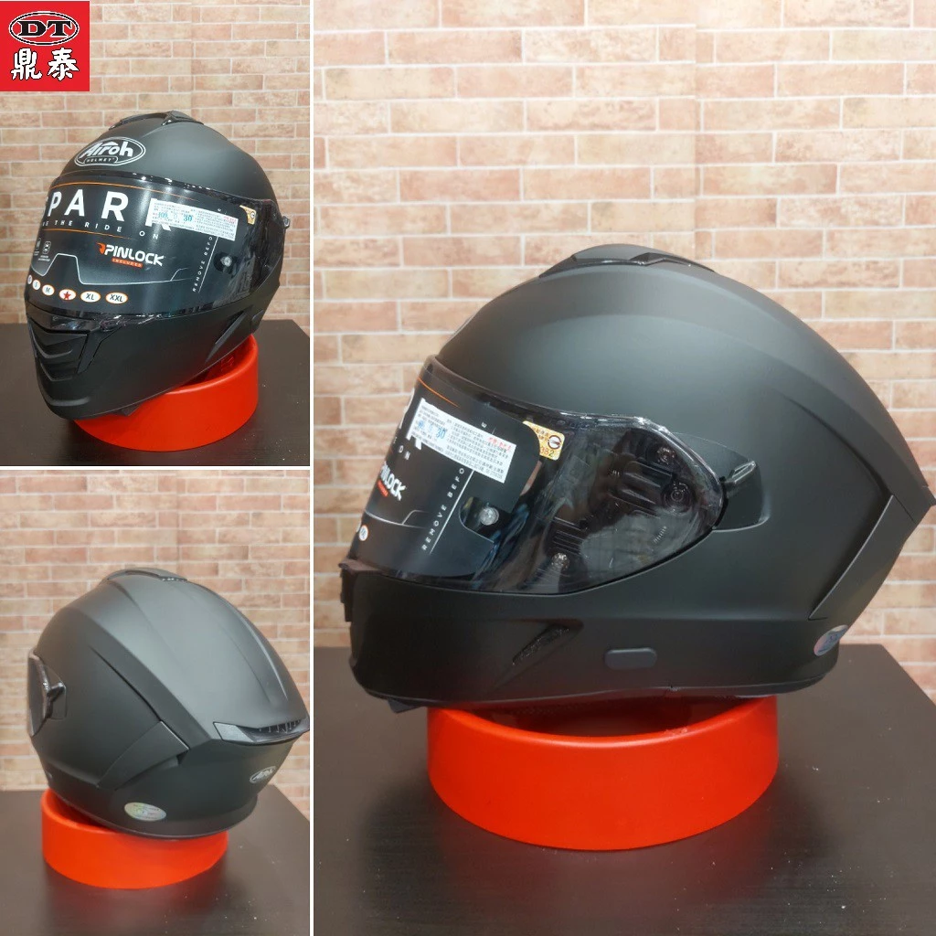 義大利 Airoh SPARK 消光黑 透氣 輕量化 內墨鏡 全罩 (公司貨)