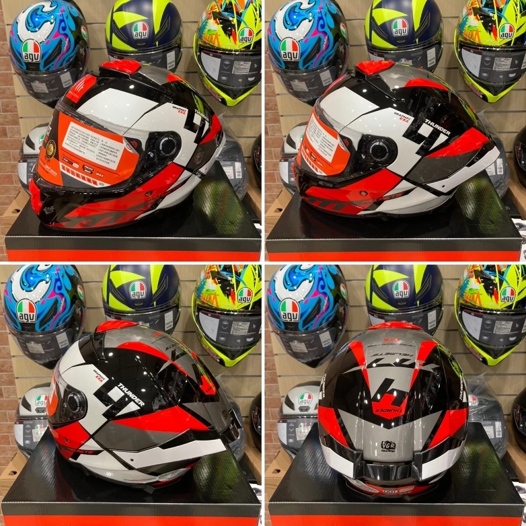 西班牙 MT THUNDER 4 SV 雷神4 黑白紅 架構 亮面 全罩 安全帽 進口帽 亞版 公司貨